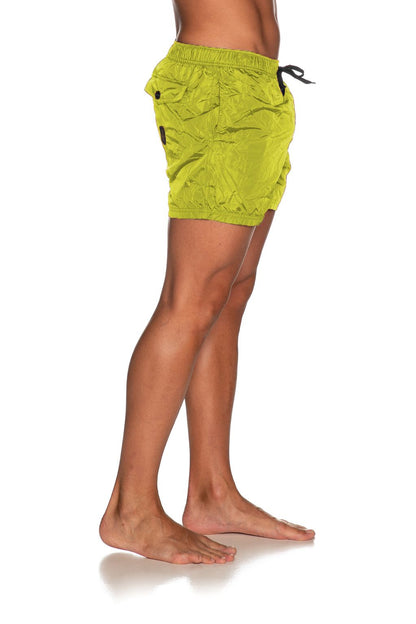 Yellow Nylon Swimwear