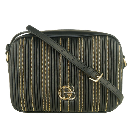 Black Calfskin Crossbody Bag