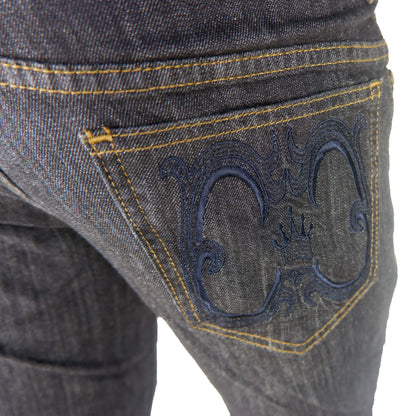 Gray Cotton Jeans & Pant