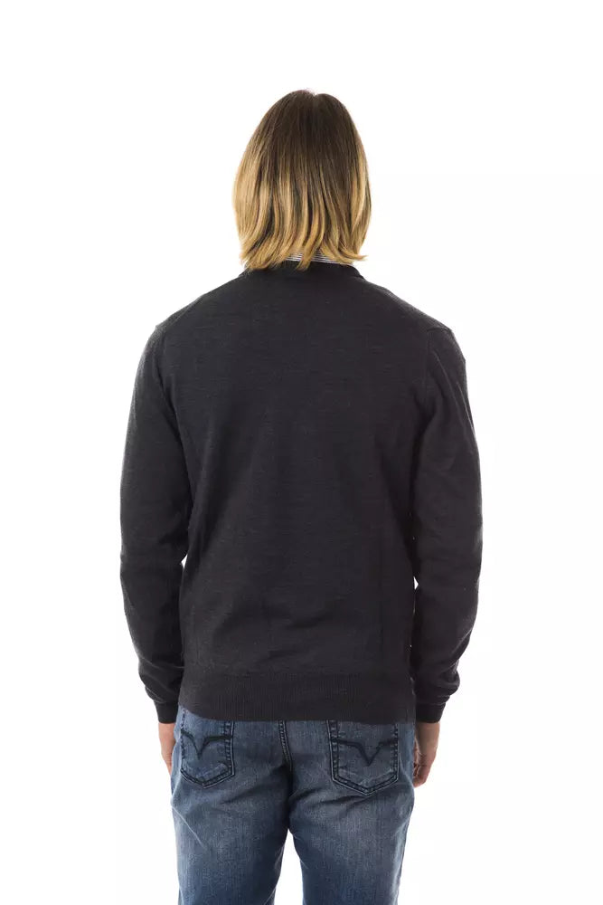 Gray Merino Wool Sweater