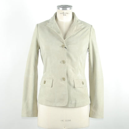 White Leather Jackets & Coat