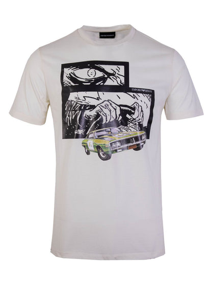 White Multicolor Printed T-Shirt