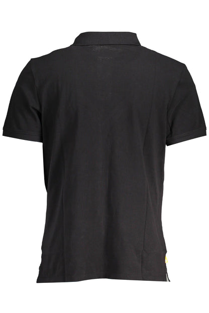 Black Cotton Polo Shirt
