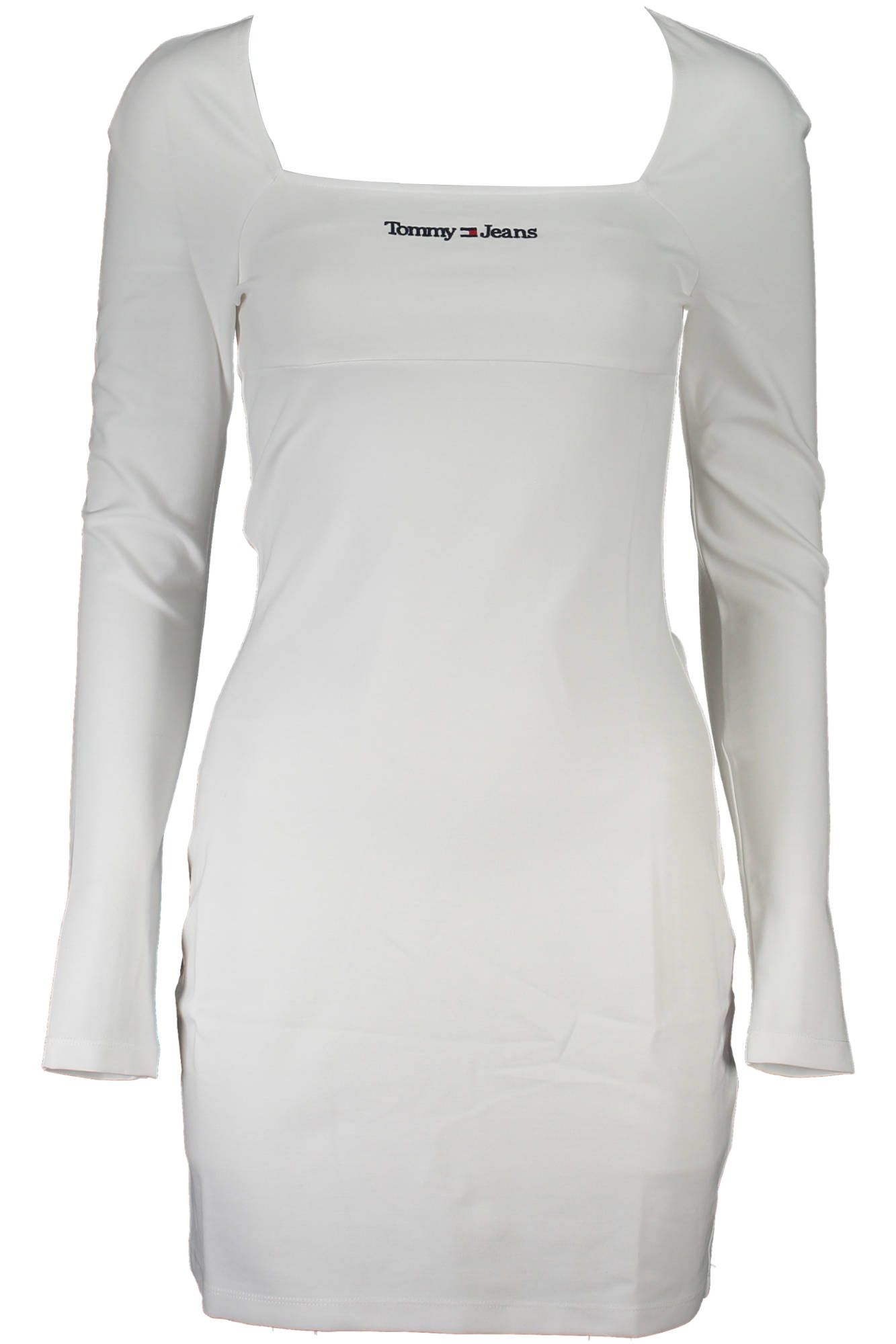 White Elastane Dress