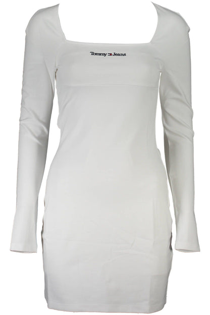 White Elastane Dress