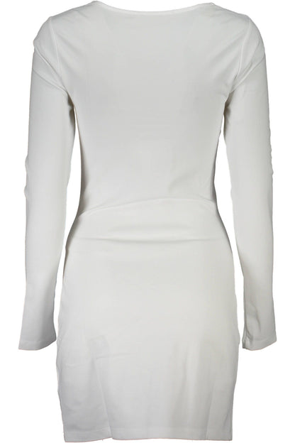 White Elastane Dress