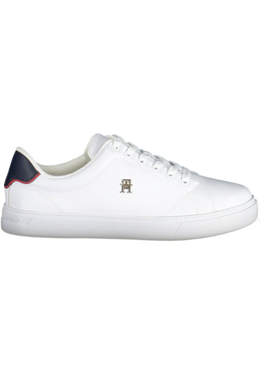 White Polyester Sneaker