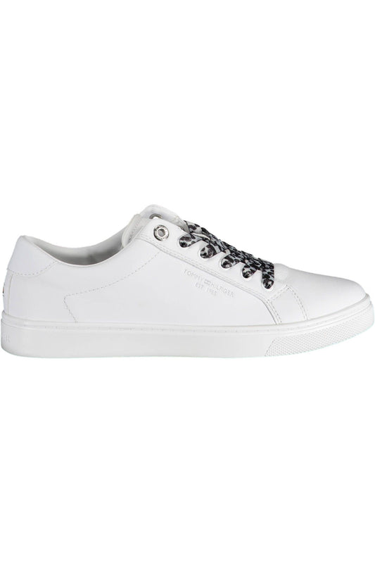 White Polyester Sneaker