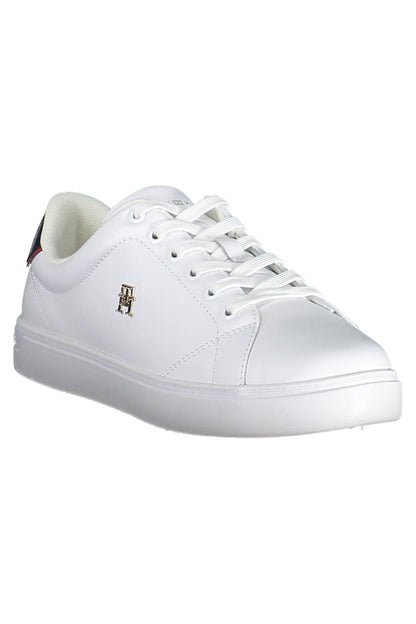 White Polyester Sneaker