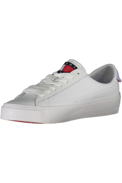 White Polyester Sneaker