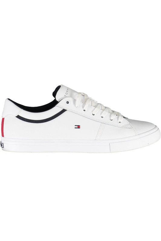 White Polyester Sneaker