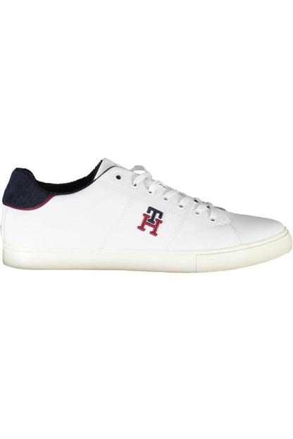 White Polyester Sneaker