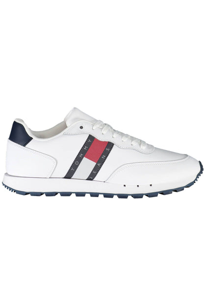 White Polyester Sneaker