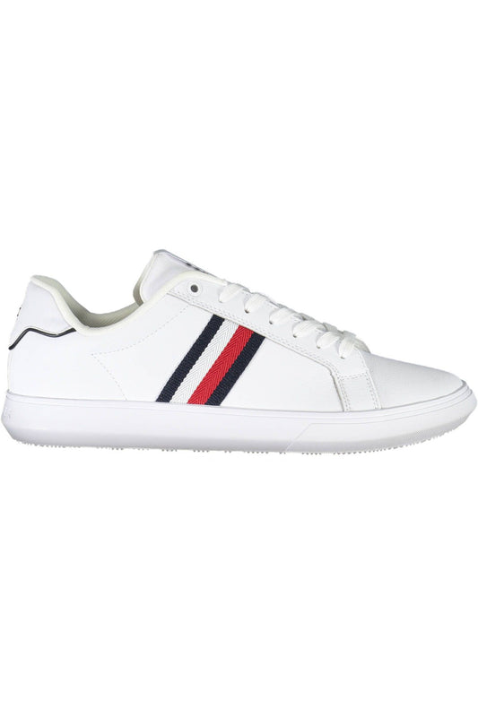 White Polyester Sneaker