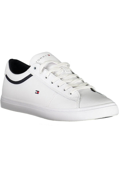 White Polyester Sneaker
