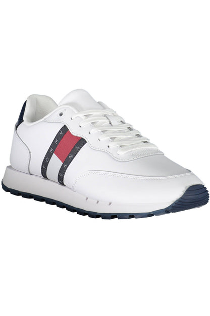 White Polyester Sneaker