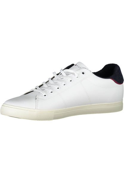 White Polyester Sneaker