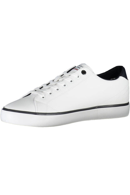 White Polyester Sneaker