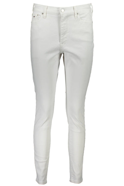 White Cotton Jeans & Pant