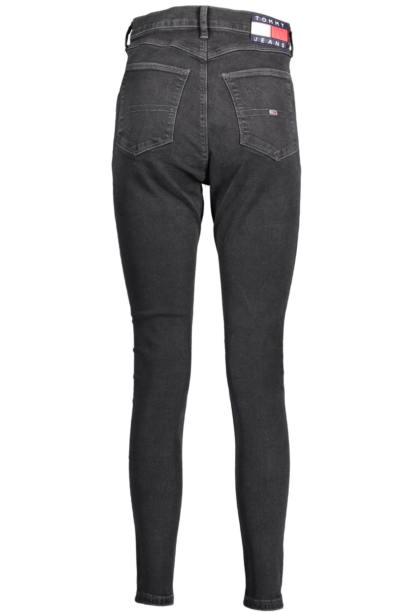 Black Cotton Jeans & Pant