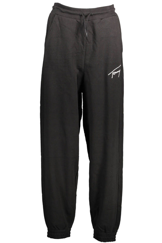 Black Cotton Jeans & Pant