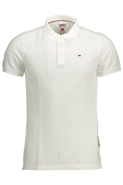 White Cotton Polo Shirt