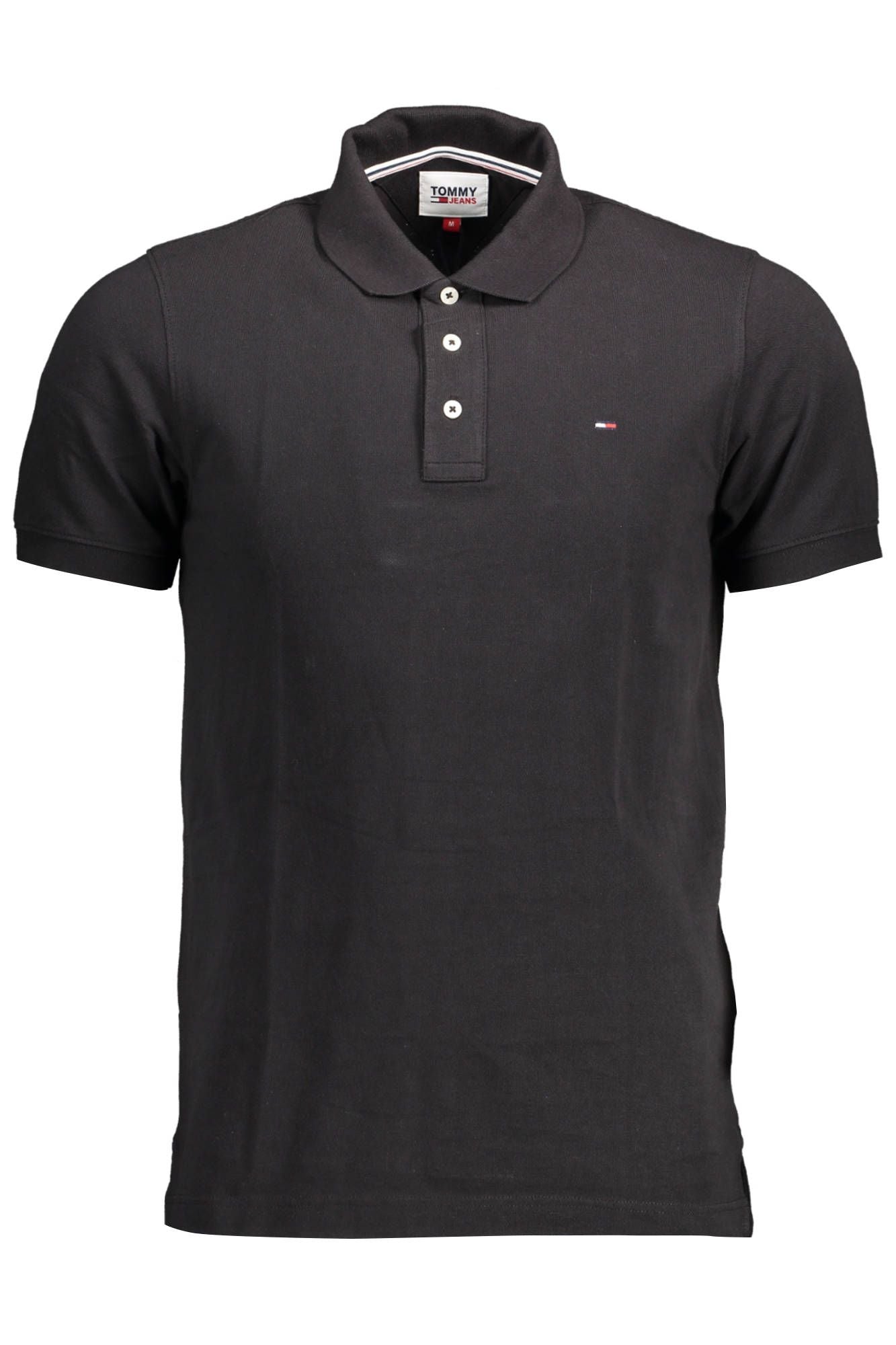 Black Cotton Polo Shirt