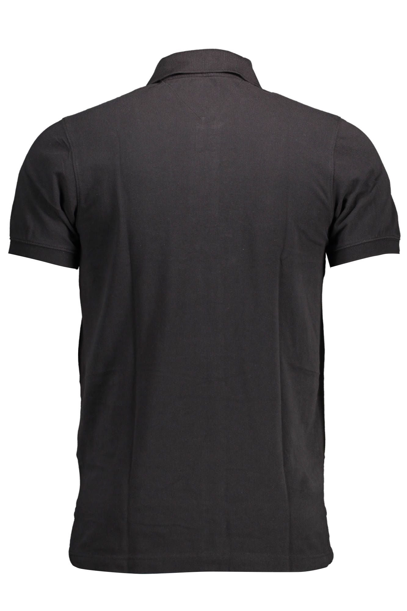 Black Cotton Polo Shirt