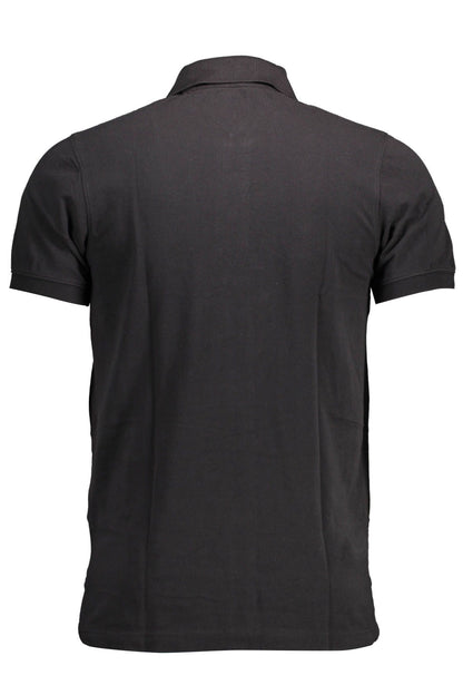 Black Cotton Polo Shirt