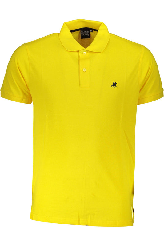 Yellow Cotton Polo Shirt