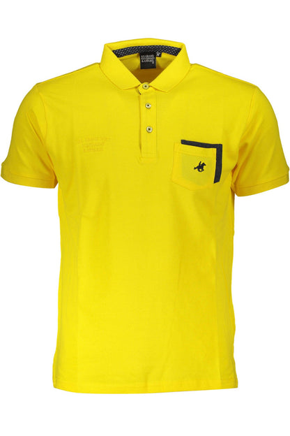 Yellow Cotton Polo Shirt