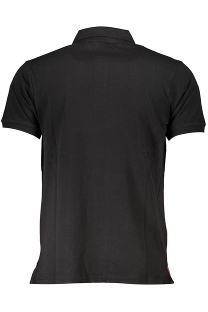 Black Cotton Polo Shirt