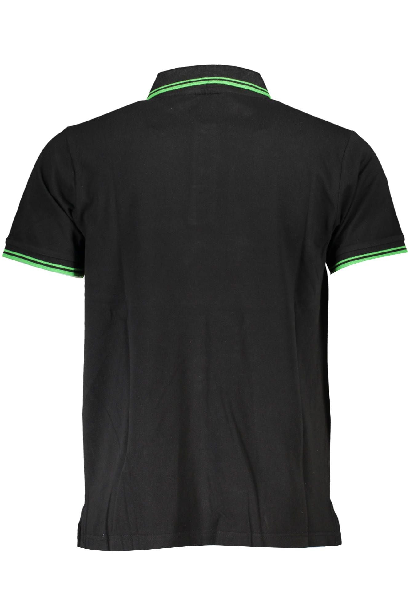Black Cotton Polo Shirt