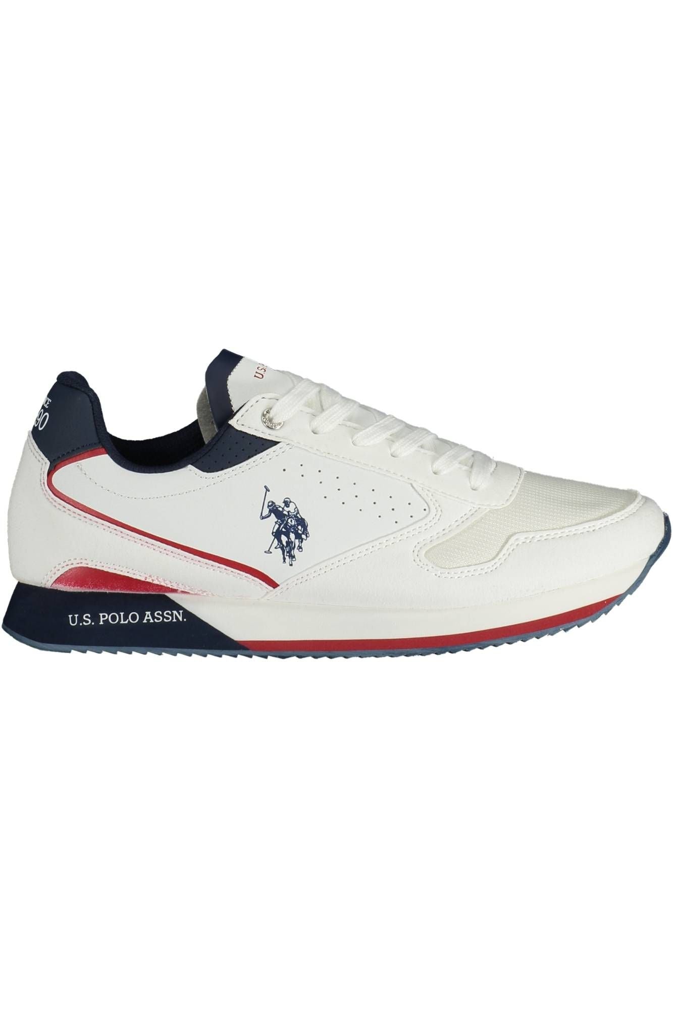 White Polyester Sneaker