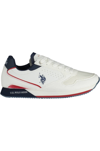 White Polyester Sneaker