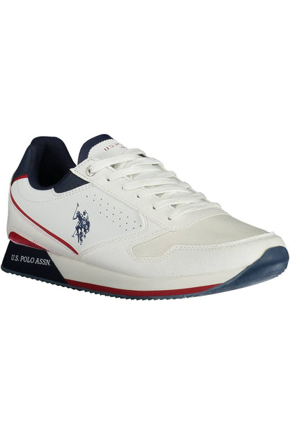 White Polyester Sneaker