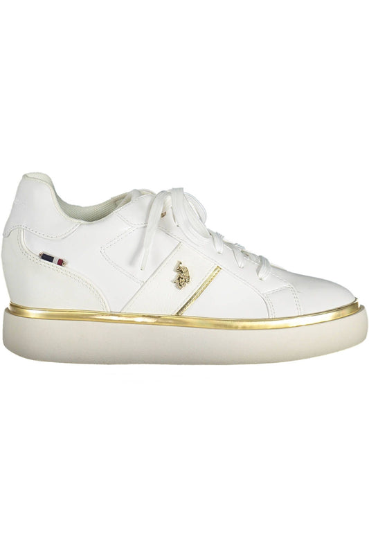 White Polyester Sneaker