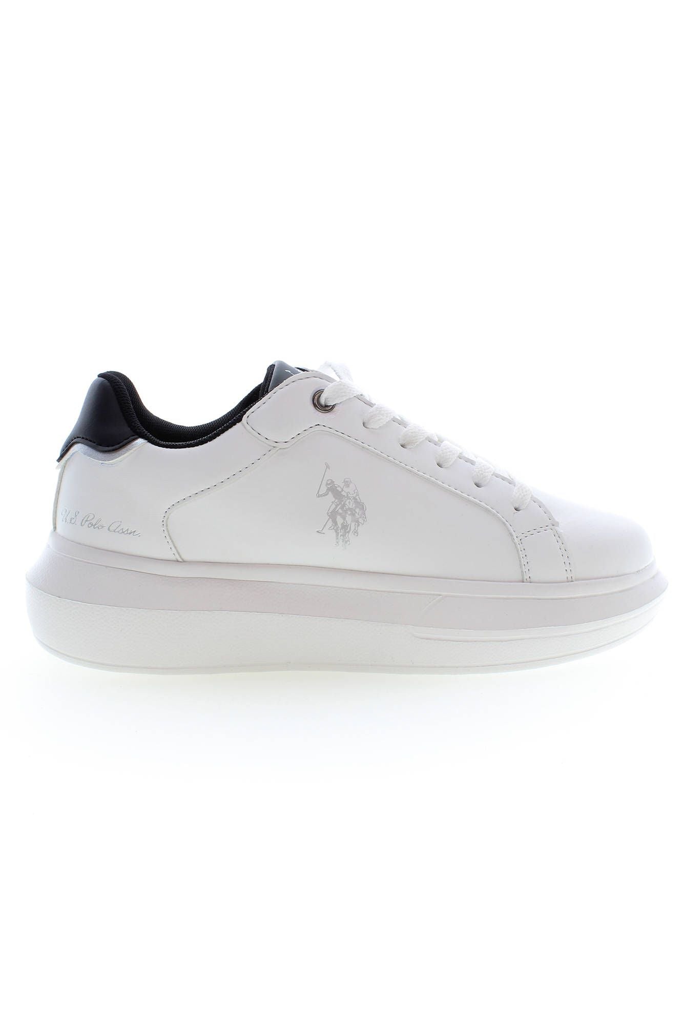 White Polyester Sneaker
