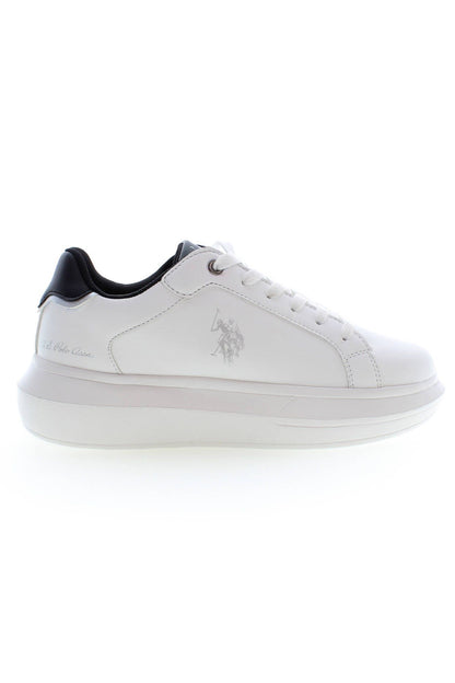 White Polyester Sneaker