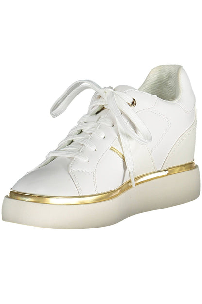 White Polyester Sneaker