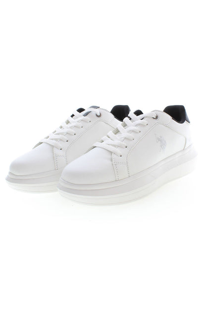 White Polyester Sneaker