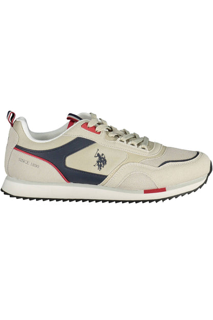 Beige Polyester Sneaker