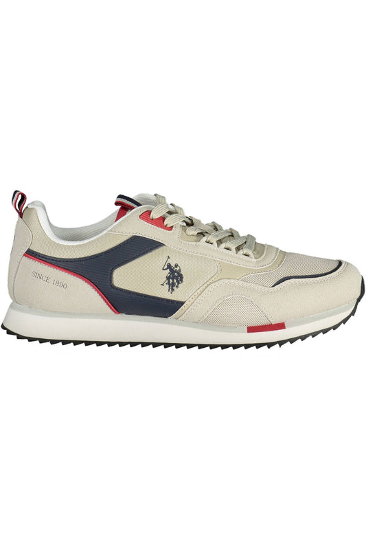 Beige Polyester Sneaker