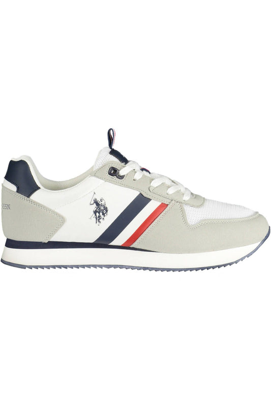 White Polyester Sneaker