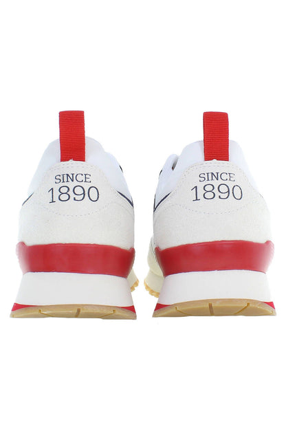 White Polyester Sneaker