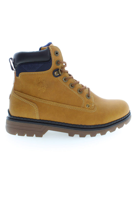 Beige Polyester Boot