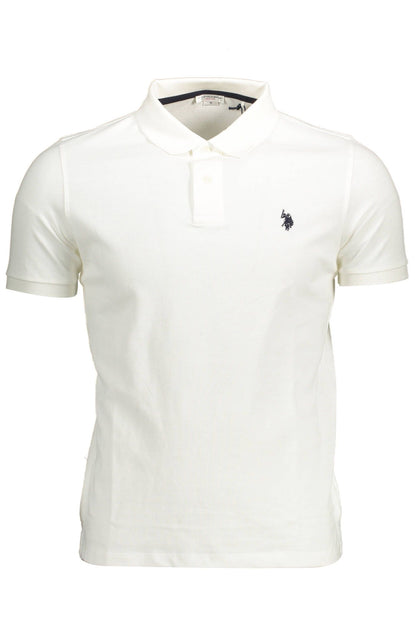 White Cotton Polo Shirt