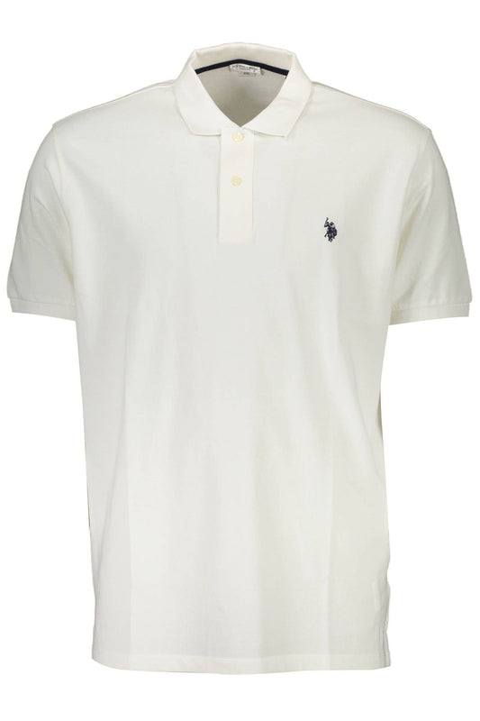 White Cotton Polo Shirt