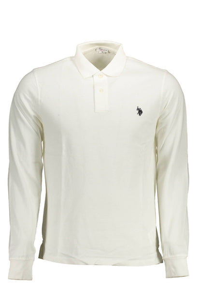 White Cotton Polo Shirt