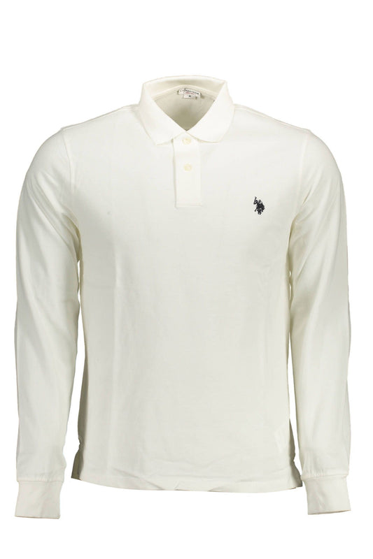 White Cotton Polo Shirt